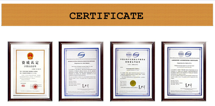 Metal Parts cnc certificate
